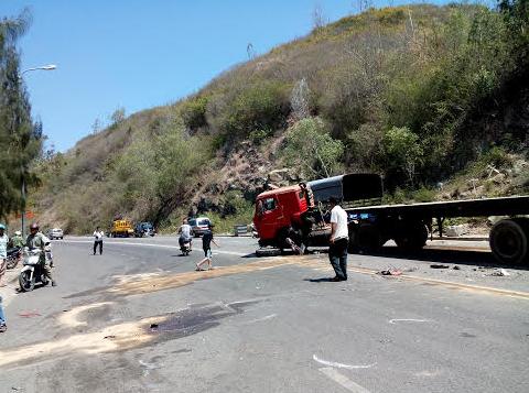 Hiện trường vụ tai nạn.