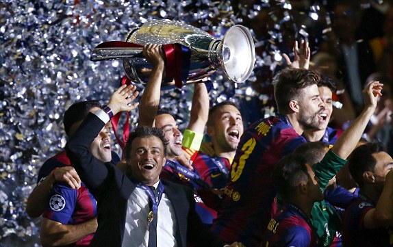 Luis Enrique lập lại thành tích của đồng đội cũ Pep Guardiola: đưa Barca đến cú ăn ba ngay trong mùa giải đầu tiên dẫn dắt.