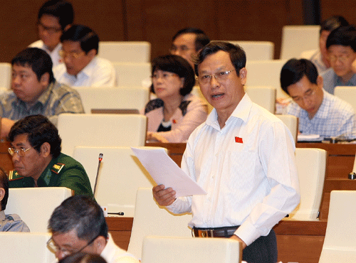 Quốc hội thảo luận ở hội trường về dự án Bộ luật Tố tụng dân sự (sửa đổi)