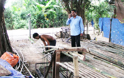 Thu nhập ổn định từ nghề uốn tre