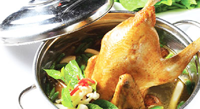 Gà tiềm ớt hiểm