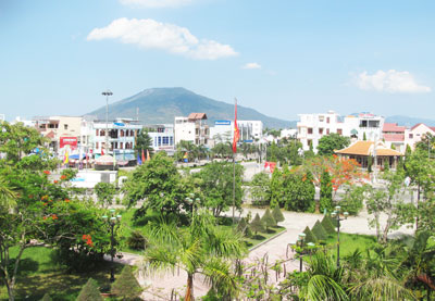 Một góc thị xã Ninh Hòa.