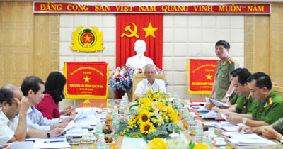 Kiểm tra công tác chuẩn bị Đại hội Đảng bộ Công an tỉnh