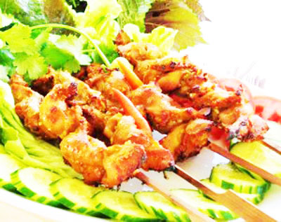 Mề gà nướng sả ớt tuyệt ngon