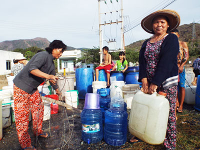 Nhiều địa phương thiếu nước