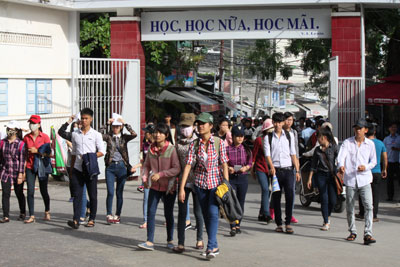 Có khoảng 24.000 thí sinh tham dự kỳ thi THPT quốc gia tại Khánh Hòa.