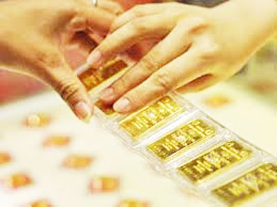 Vàng SJC giảm giá trở lại 34,33 triệu đồng/lượng