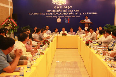 Gặp mặt Hội doanh nhân trẻ Việt Nam và giới thiệu tiềm năng đầu tư tại Khánh Hòa.