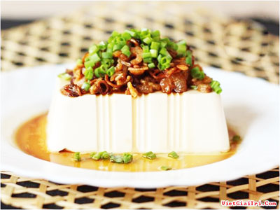 Đậu phụ hấp tôm đơn giản mà ngon