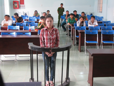 Bị cáo Nguyễn Thị Trúc Ly.