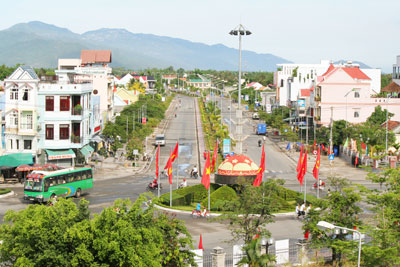 Một góc thị xã Ninh Hòa.