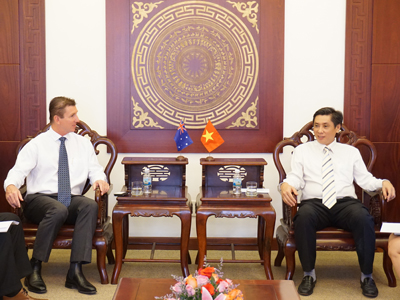 Lãnh đạo tỉnh tiếp đoàn công tác của Chính phủ Bắc Úc