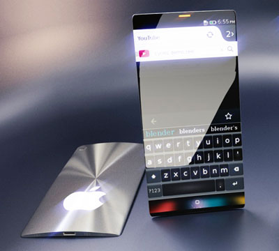 Logo trái táo phía sau sáng nổi bật.