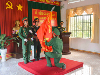 Tiễn 86 quân nhân hoàn thành nghĩa vụ quân sự trở về địa phương đợt 2-2015