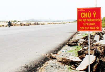 Đoạn đường xảy ra một số vụ cướp giật thời gian qua. 