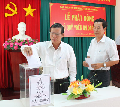 Phát động ủng hộ Quỹ "Đền ơn đáp nghĩa"