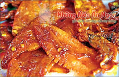 Mực khô rim chua cay hấp dẫn