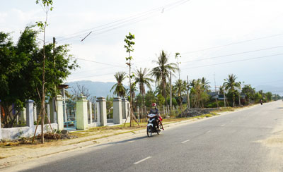 Đường Nghĩa Phú - con đường tiêu biểu trong vận động nhân dân  hiến đất làm đường.