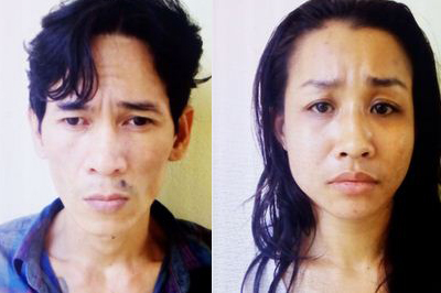 Chồng Nguyễn Quốc Duy tại cơ quan điều tra.