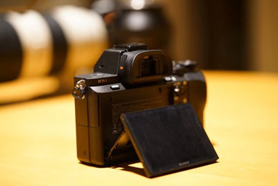 Màn hình khớp lật linh hoạt cho phép chụp trong các điều kiện khó.