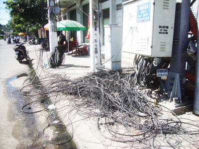 Cáp viễn thông nguy hiểm