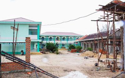 Trường Mẫu giáo xã Vạn Lương đang trong giai đoạn hoàn thiện