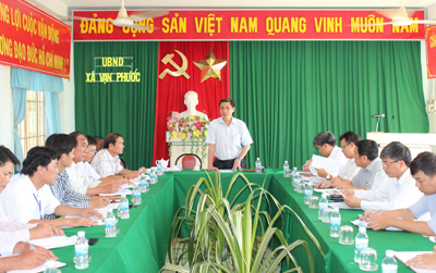 Ông Lê Đức Vinh phát biểu chỉ đạo tại buổi làm việc.