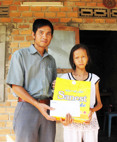 Hỗ trợ thêm 7,5 triệu đồng cho em Trần Thị Tính