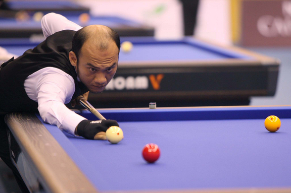 Mã Xuân Cường không có phong độ thi đấu ổn định ở vòng 1/8.