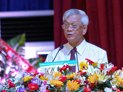 Ông Nguyễn Chiến Thắng phát biểu tại đại hội