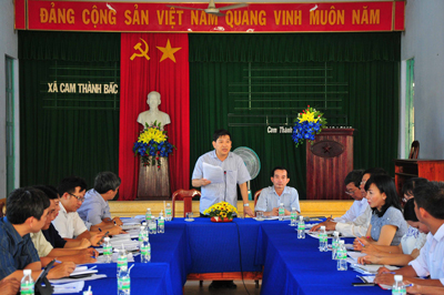 Ông Nguyễn Duy Bắc phát biểu chỉ đạo tại buổi làm  việc
