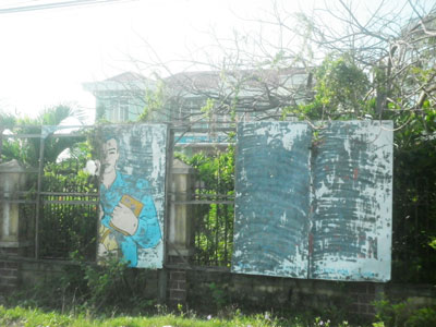 Bảng tuyên truyền gì?