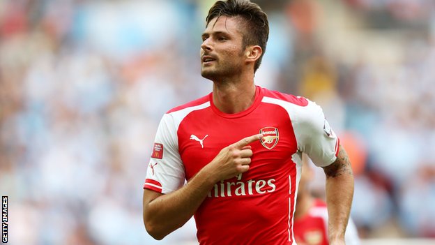 _ Oliver Giroud vẫn là chưa đủ trên hàng công đối với mục tiêu vô địch của Arsenal mùa bóng 2015-2016.