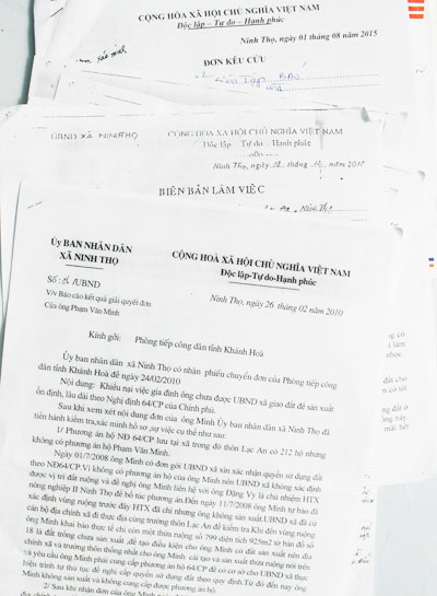 Khiếu nại về đất đai tại xã Ninh Thọ: Không có căn cứ