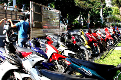 Tang vật trộm cắp được lực lượng Công an thu giữ