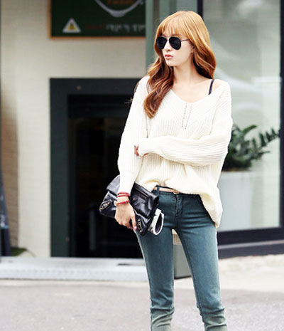 Cá tính hơn với áo len mỏng cho ngày thu