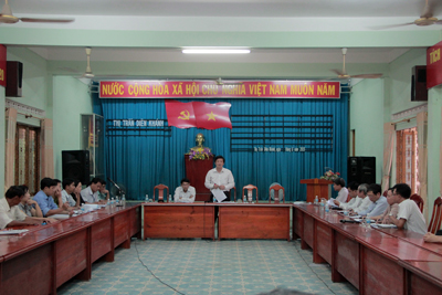 Lãnh đạo tỉnh Khánh Hòa làm việc tại các địa phương