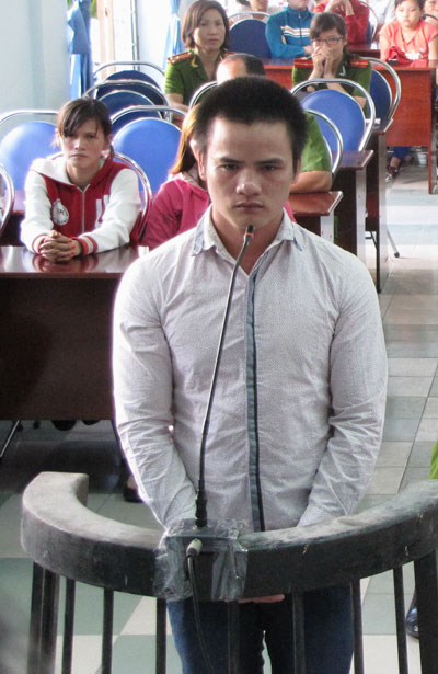 Bị cáo Trần Văn Hùng tại phiên tòa