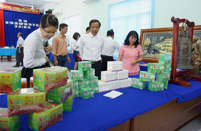 Các sản phẩm tham gia bình chọn sản phẩm công nghiệp nông thôn tiêu biểu TP. Nha Trang