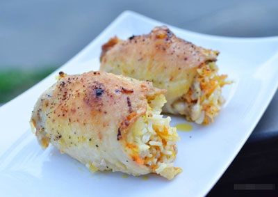 Thịt gà cuộn cơm