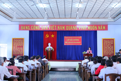 Quang cảnh lớp bồi dưỡng. 