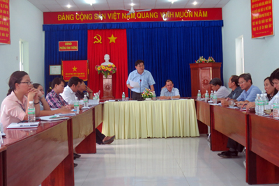 Lãnh đạo tỉnh Khánh Hòa làm việc tại các địa phương