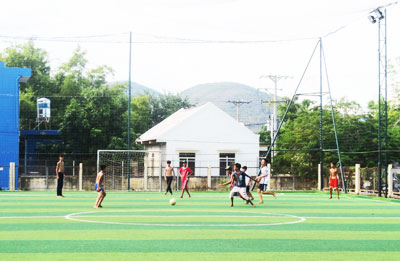 Trung tâm Văn hóa - Thể dục thể thao xã Vĩnh Phương phục vụ tốt nhu cầu vui chơi giải trí cho thanh thiếu niên