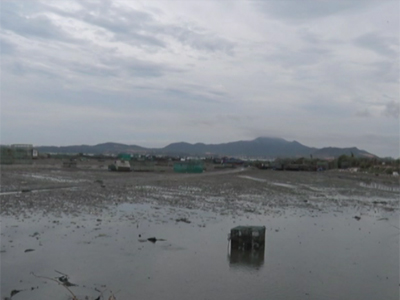 Khu vực biển hai người phụ nữ bị sét đánh.