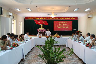 Họp báo về Đại hội Đảng bộ tỉnh Khánh Hòa lần thứ XVII