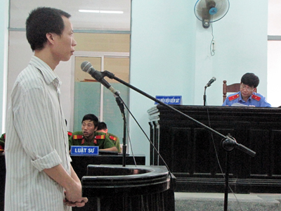 Bị cáo Nguyễn Văn Xiêm tại phiên tòa phúc thẩm.