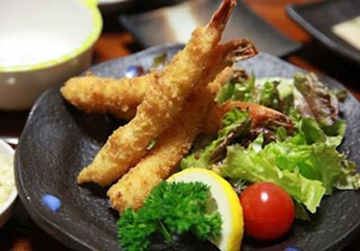 Món đậu phụ bao tôm chiên giòn