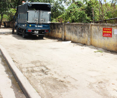 Điểm tập kết rác tự phát đã được xóa bỏ