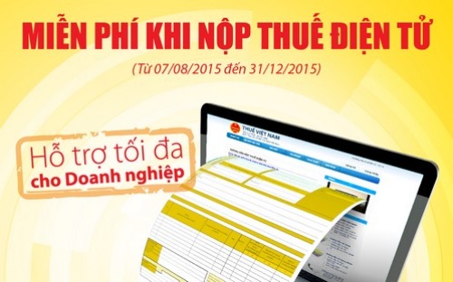 Nam A Bank miễn phí khi nộp thuế điện tử trong năm 2015