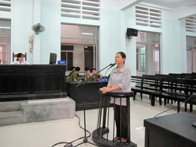 Bị cáo Trần Thị Xuân Minh.